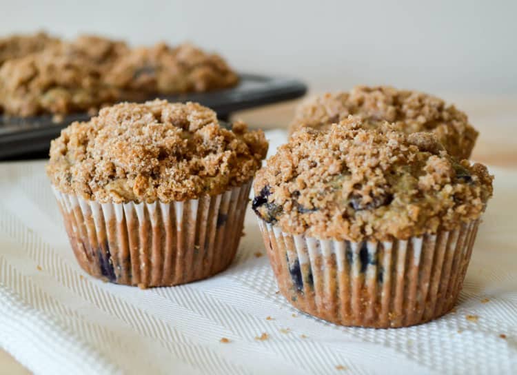 Healthy Oatmeal Blueberry Chocolate Chip Muffins