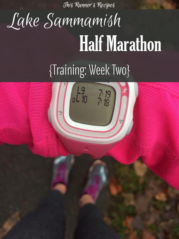 Lake Sammamish Half Marathon Week 2