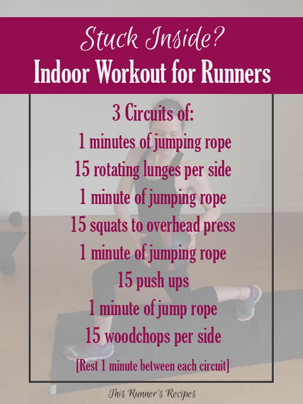 Check out these 6 indoor workouts for runners the next time you need a quick sweat session while stuck inside.