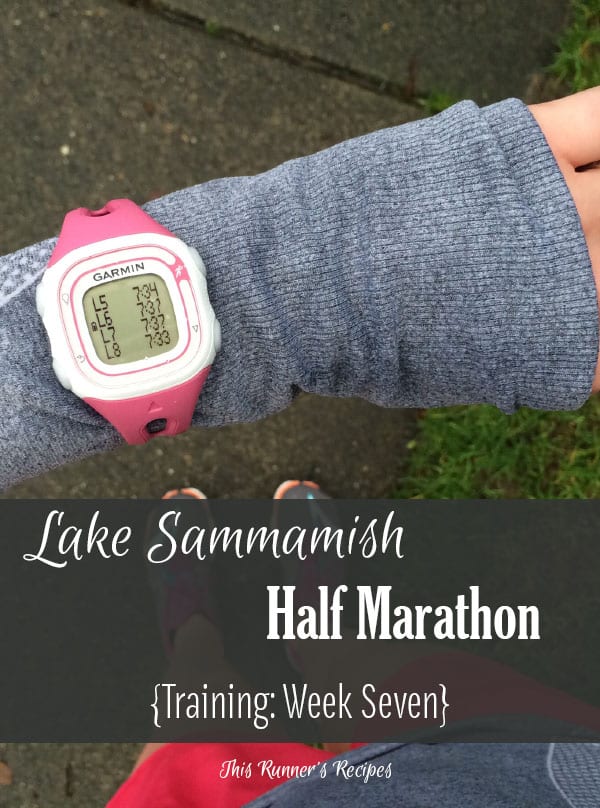 Lake Sammamish Half Marathon Training Week 7