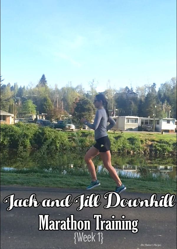 Jack and Jill Marathon Training Week 1