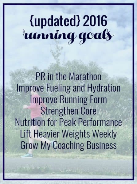 Updated 2016 Running Goals