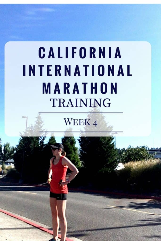 California International Marathon Training Week 4