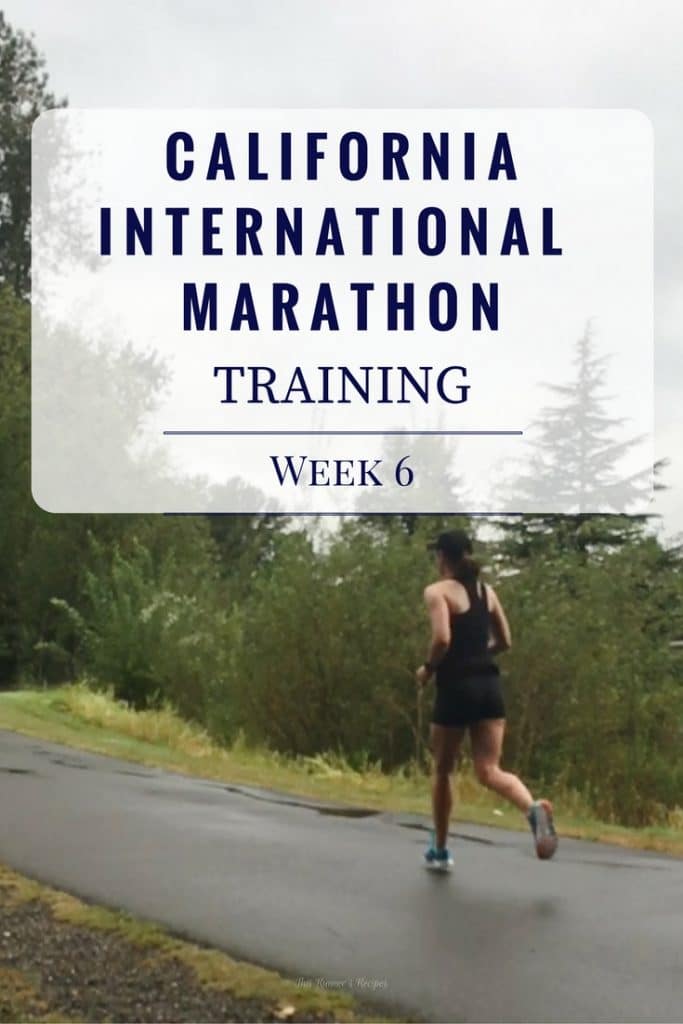 California International Marathon Training Week 6