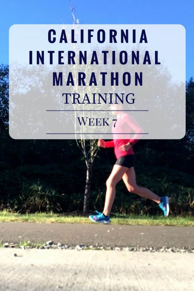 California International Marathon Training Week 7