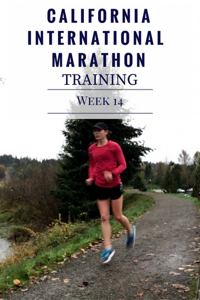 California International Marathon Training Week 14