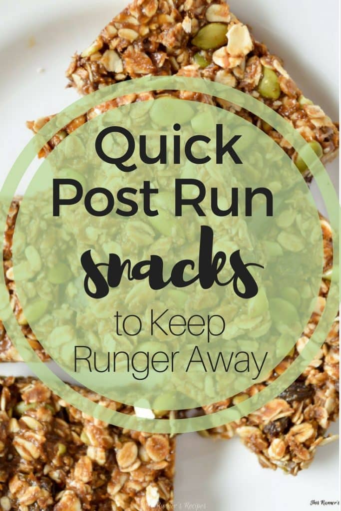 Quick Post Run Snacks to Keep Runger Away