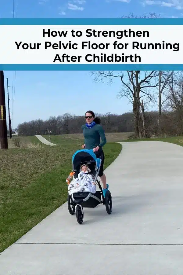 Read the full article to learn about postpartum running and pelvic floor exercises, so you can run without leaking or pain.